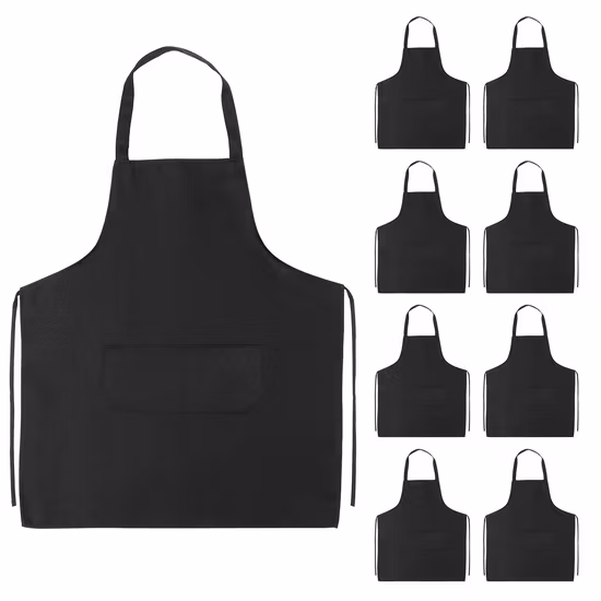 Delantal ajustable para niños de poliéster de sublimación para hornear pintura cocinar MLS